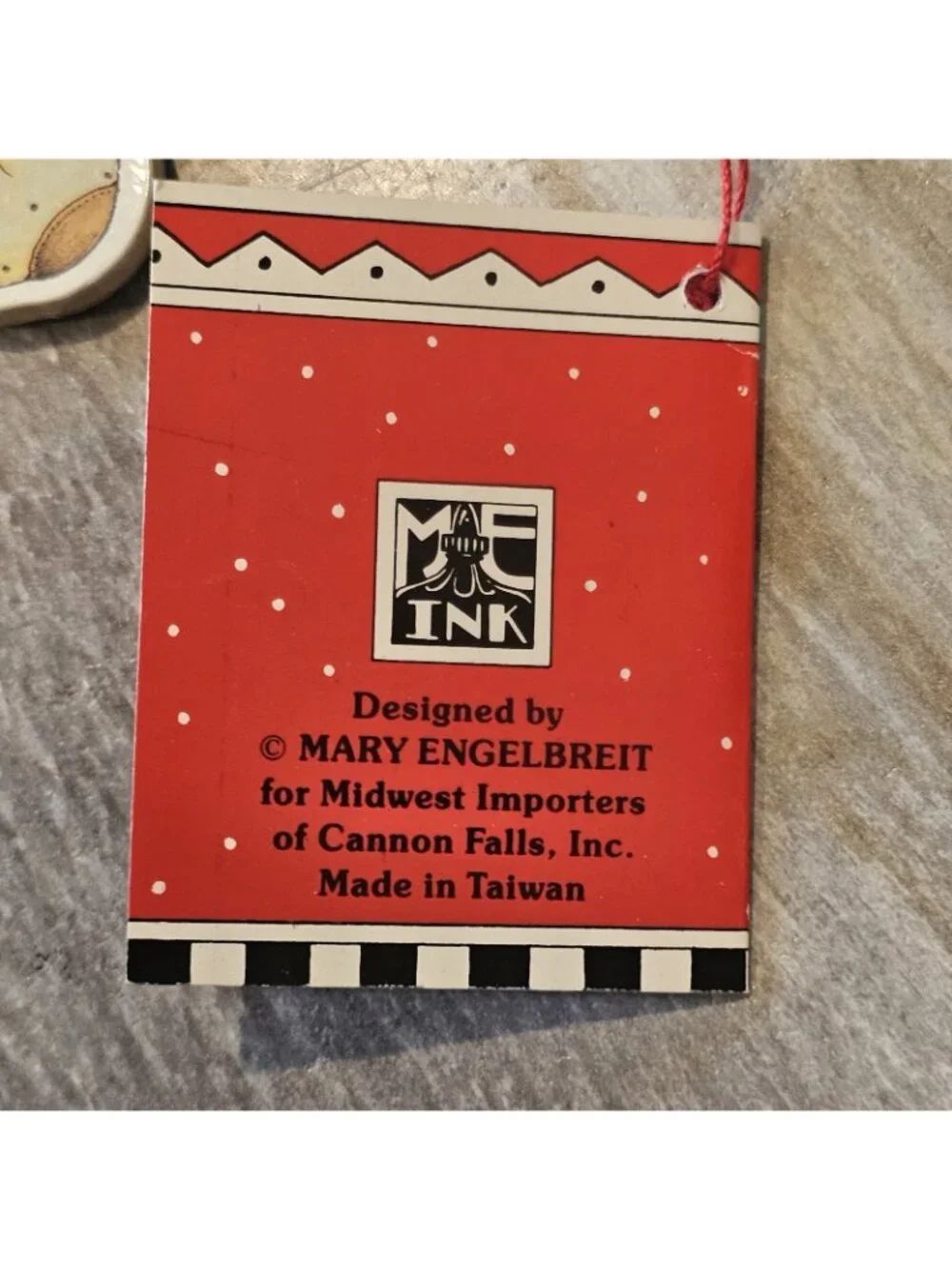 Vintage Mary Engelbreit Winter Pals Ornament Snowman Boy Gift 5.5 Inches